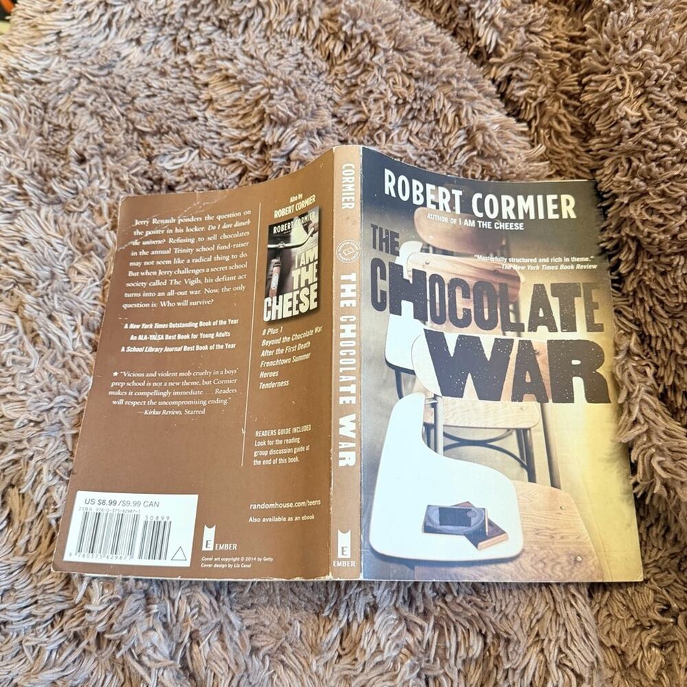 Chocolate War by Robert Cormier  Coming of age novel book